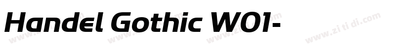 Handel Gothic W01字体转换